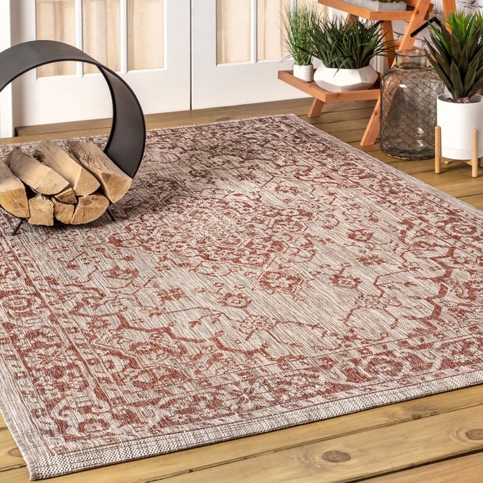 Vintage Textured Area Rug