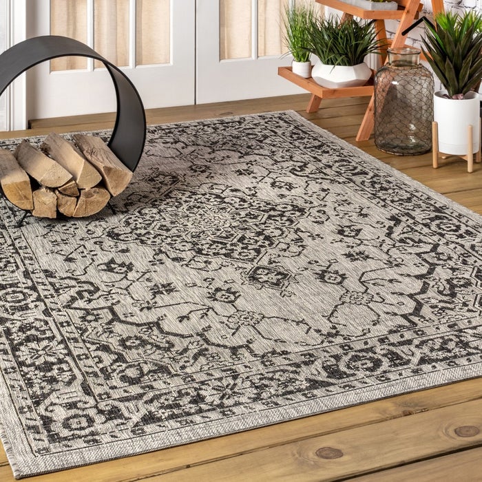 Vintage Textured Area Rug