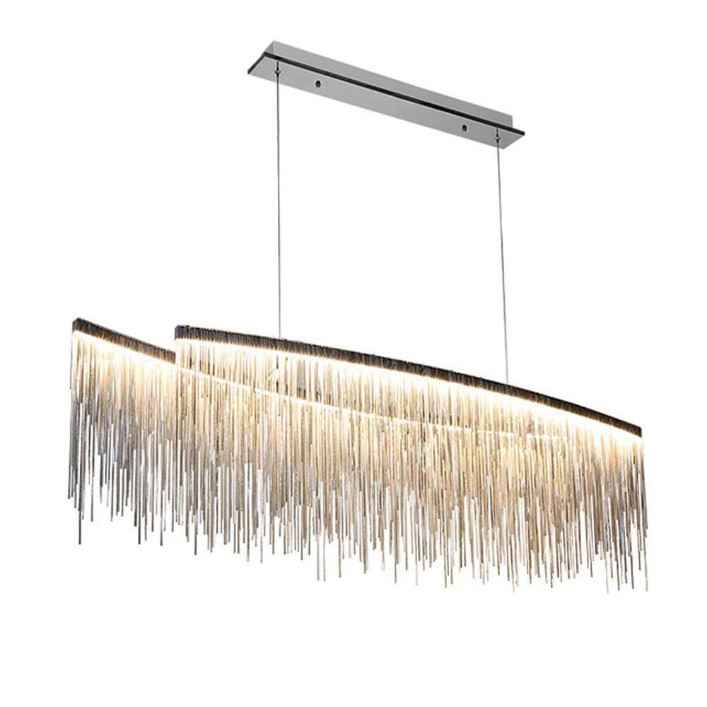 Aluminum Tassel Linear Pendant Lighting