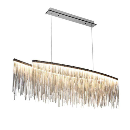 Aluminum Tassel Linear Pendant Lighting