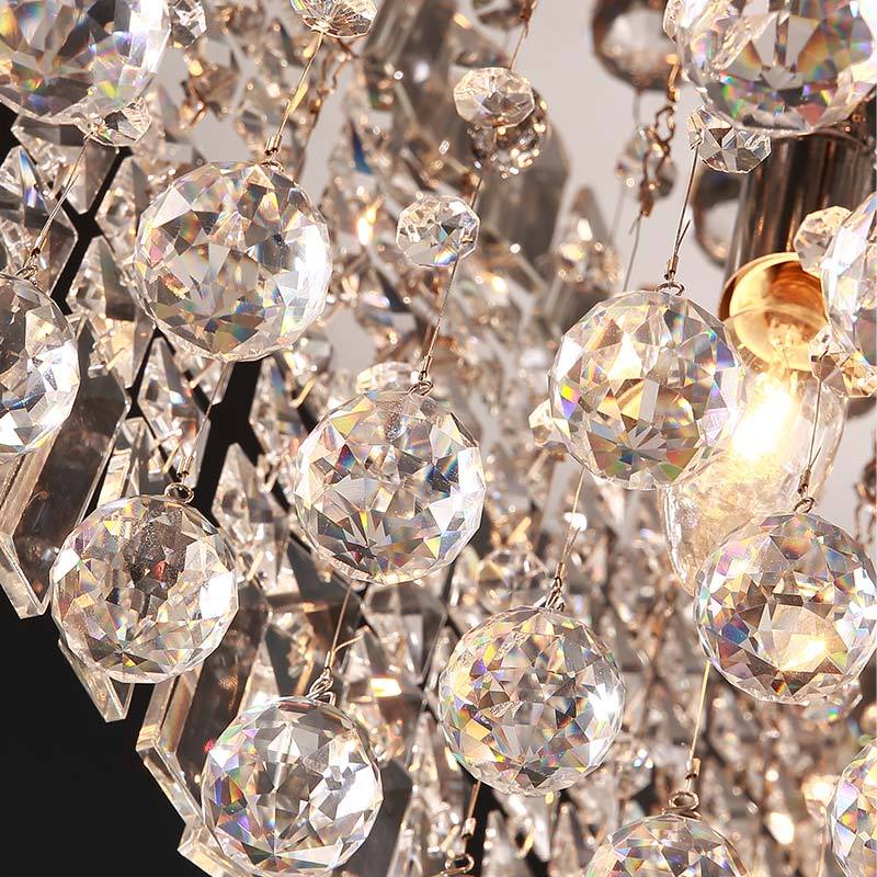 Modern Raindrop Rectangular Crystal Chandelier